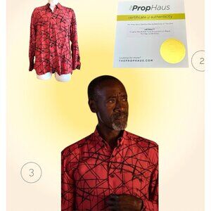 Don Cheadle As Mo Monroe Black Monday TV Custom Anto Dress Shirt DC W COA